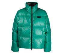 Gefütterte Jacke mit Logo-Patch