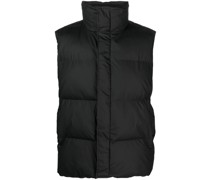 padded-design sleeveless gilet