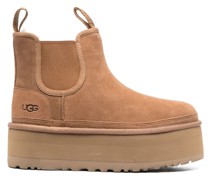 Klassische Mini Plateau-Stiefeletten