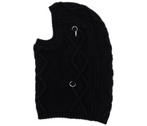 Balaklava mit Aran-Strickmuster
