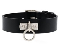 Choker aus Leder mit Ringdetail