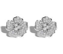 18kt Weißgoldohrringe mit Diamanten