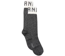 Intarsien-Socken mit Logo