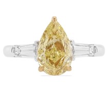Platinring mit Diamanten
