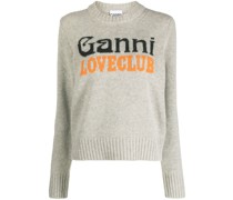 Pullover mit Intarsien-Logo