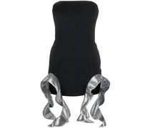 Trägerloses Minikleid mit Rüschen
