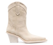 Dakota suede Western-style boots