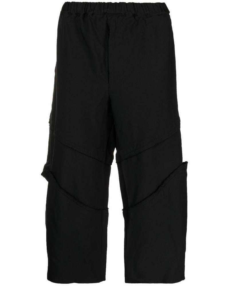 Comme des Garçons Damen Ausgefranste Cropped-Hose