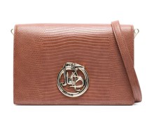 Tasche mit Schlangenledereffekt