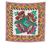 embroidered square scarf