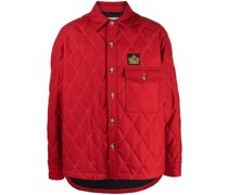 Gesteppte Hemdjacke mit Logo