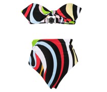Bikinioberteil mit abstraktem Print