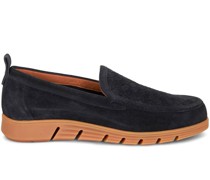 Loafer mit gewebtem Einsatz