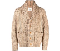 Cardigan mit Zopfmuster