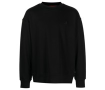 Sweatshirt mit aufgesticktem Logo