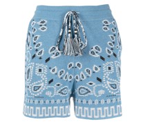 Shorts mit Bandana-Print