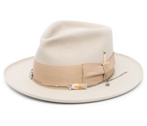 leather fedora hat