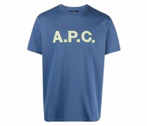 A.P.C. T-Shirt mit Logo-Stickerei