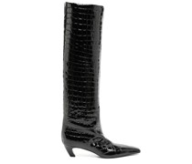 Stiefel mit Kroko-Effekt 40mm