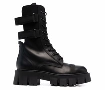 Bikerstiefel mit Riemen