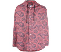 Kapuzenjacke mit Paisley-Print