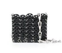 Black Disc Detail Crossbody Bag