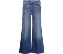 Ausgeblichene Wide-Leg-Jeans