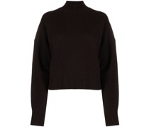 Kaschmirpullover mit Stehkragen