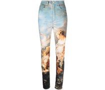 Skinny-Jeans mit Print