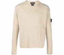Strickpullover mit Logo-Patch