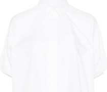 Popeline-Hemd mit Puffärmeln