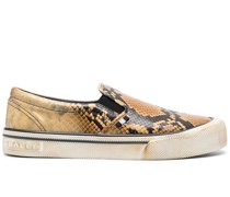 Sneakers mit Schlangen-Optik