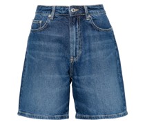 Jeans-Shorts mit hohem Bund