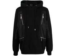 Hoodie mit Reißverschlussdetail
