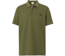 Poloshirt mit kariertem Detail