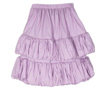 tiered cotton skirt