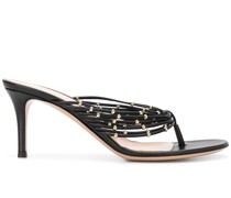 Stiletto-Sandalen mit Perlen