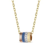 Quatre Blue Edition Halskette aus 18kt recyceltem Gelbgold