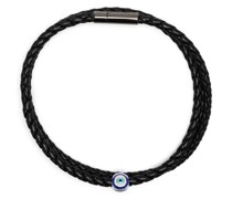 Geflochtenes Armband mit Evil Eye