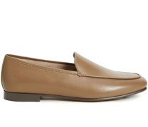 Flache Loafer aus Leder