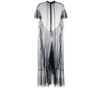 Semi-transparentes Kleid mit Polka Dots