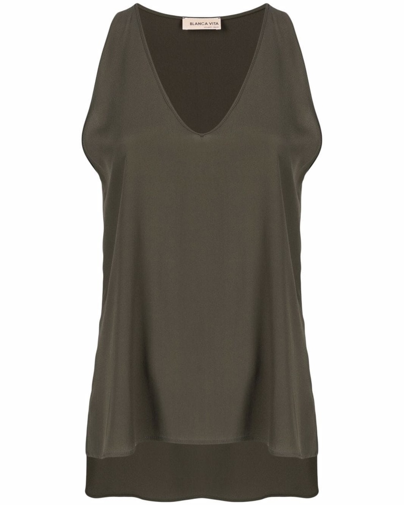 Blanca Damen Top mit V-Ausschnitt