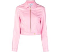 Gefütterte Jacke aus Faux-Leder