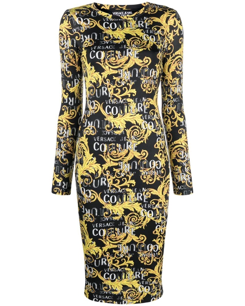 Versace Jeans Damen Kleid mit Barock-Print