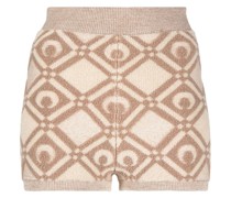 jacquard knit shorts