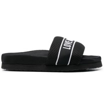 Sandalen mit Logo-Print