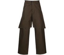 Gerade Hose im Layering-Look