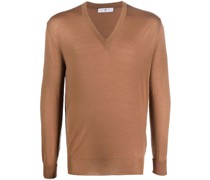 Strickpullover mit V-Ausschnitt