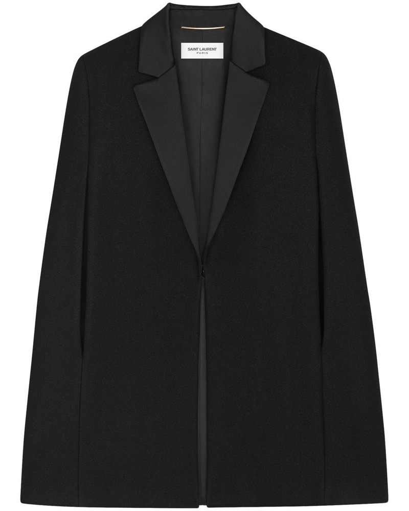 Saint Laurent Damen Klassisches Smoking-Cape Saint Laurent Damen Klassisches Smoking-Cape