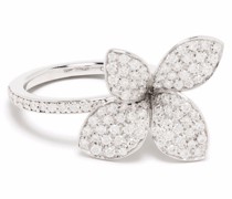 18kt Weißgoldrinng mit Diamanten